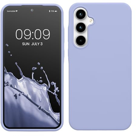 kwmobile Cover per Samsung Galaxy A35 Custodia - Back Case per Smartphone in Silicone TPU - Protezione Gommata - lavanda