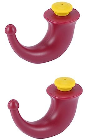 Tagtight 2 Stück Yoga, Neti Pot Sinus Spülung, Neti-Kännchen in Form eines Nashorns, zur Nasenreinigung und Nasenspülung, Nasenspülung, Nasennebenhöhlenspülung für Erwachsene, 200 Ml