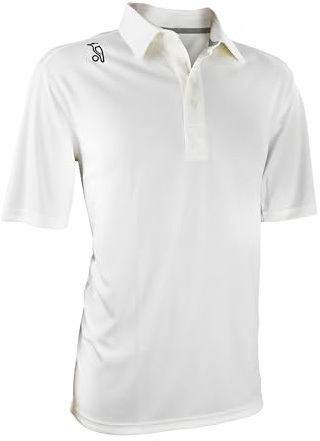 Kookaburra Mens Elite Eco Short Sleeve - Size Lrg Cricket Shirt, White, L EU
