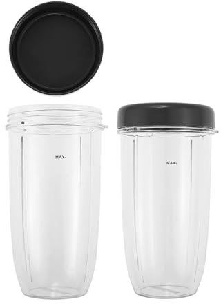Mixer 32OZ Becher Mit Deckel, Kompatibel Mit Nutribullet, 600 W 900 W Tragbarer Entsafter-Becher