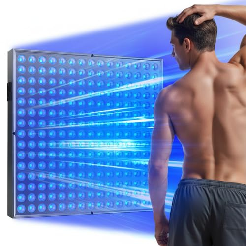 Jitesy Lampe de bronzage avec 225 LED, support réglable pliable et crochets de suspension, solarium pour le visage et le corps, usage domestique