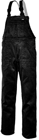 EIKO Arbeits-Latzhose Genua Cord - schwarz - Größe: 26