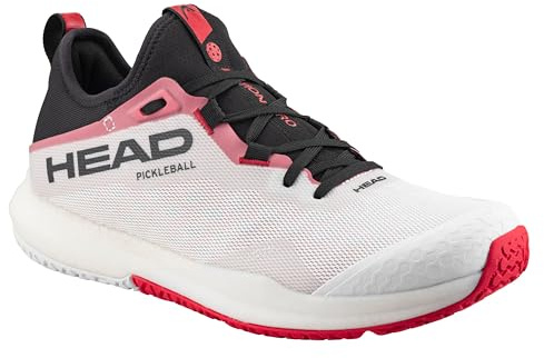 HEAD Motion Pro Men's Pickleball Shoe, White/Red, 8