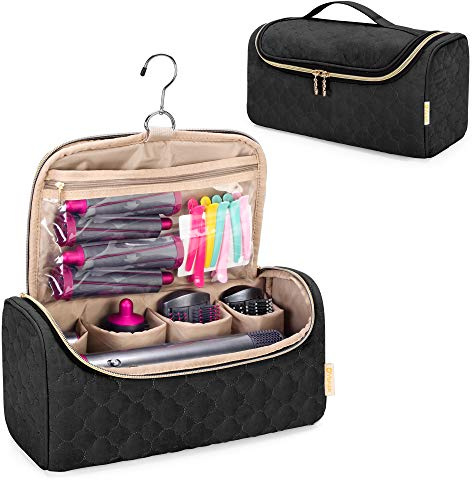 Yarwo Borsa da Viaggio Compatibile con Dyson Airwrap, Organizer Portatile per Airwrap Complete e Accessori, Nero, in Attesa di Brevetto