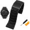 FACDEM Uhrenarmband für Diesel DZ7370 DZ7395 DZ 7430 DZ7396 Herren großes Zifferblatt Kieselgel feiner Stahl Uhrenarmband 28 mm, 28mm, Achat