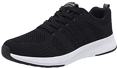 Gyaimxfu Schnürer Sportschuhe Sneaker für Damen Herren Leicht Atmungsaktiv Fitness Jogging Traillauf Fitness Schuhe rutschfeste Gummisohlen Sportschuhe Fitnessschuhe Wanderschuhe Damen