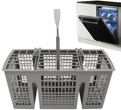 Humdcdy Panier à couverts pour lave-vaisselle, Panier porte-filtre pour lave-vaisselle, Remplacement universel pour la plupart des lave-vaisselle, convient aux couteaux, fourchettes, cuillères, hôtel,