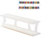 Tapeera Stapelbare Minifiguren-Vitrine für bis zu 72 Minifiguren oder Mini-Block-Sets – Acryl-Vitrine für Figuren, kompatibel mit großen Marken – Minifig-Regal-Organizer (weißer Sockel)
