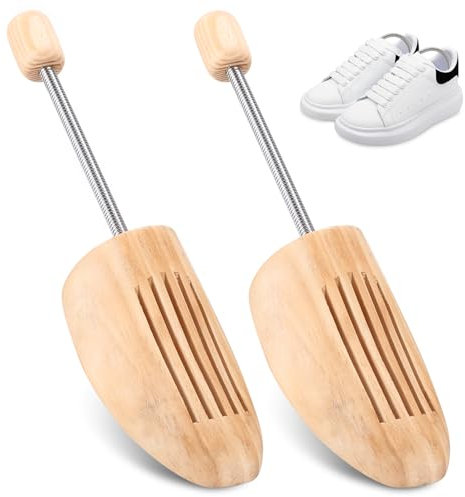 Zhufas Tendiscarpe in Legno Naturale - Allarga Scarpe Regolabile per Uomo e Donna, Espansori Regolabili in Lunghezza e Larghezza