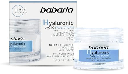 Babaria - Crema Cara Hombre Y Mujer Con Acido Hialuronico | Crema Hidratante Con Acido Hialuronico