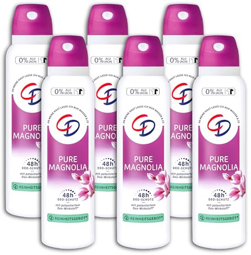 6-pack CD deodorant spray Pure Magnolia 6 x 150 ml