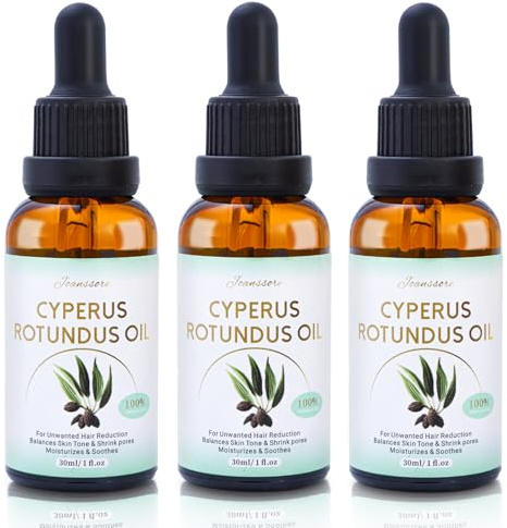 3 Pack Cyperus Rotundus Oil For Hair Removal, Cypress Rotundus Oil Reduces Unwanted Hair Growth, Moisturizing Soothing Cyperus Oils For Reducing Body Hair Growth, Suitable for All Skin Types