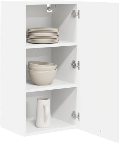 vidaXL Hängande skåp Vit 40 x 31 x 80 cm Konstruerat trä