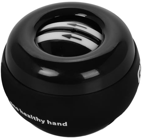 Housoutil Gyroscopic Grip Strength Ball Self-starting Hand Exerciser Wrist Strength Trainer Forearm Workout Fitness Tool with Protective Cord for Stress Relief and Therapy