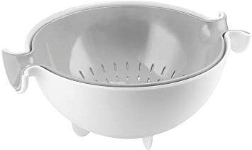 Guzzini Set Scolatutto con Contenitore Kitchen Active Design, Grigio, 30 x 25 x h12.5 cm