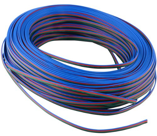 RGB Extension Cable Wire Cord for RGB LED Light Strips 3528 5050, 330 FT
