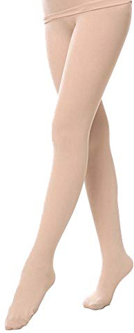 BOZEVON Fille Collants - Enfants Collants Filles Femmes Leggings Socquettes pour Danse Ballet Yoga Gymnastique, Teint (collants)/Large