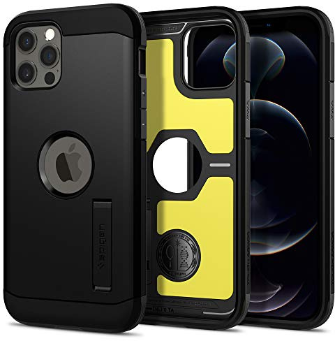 Spigen Tough Armor Case Compatible with iPhone 12 Pro / 12 - Black