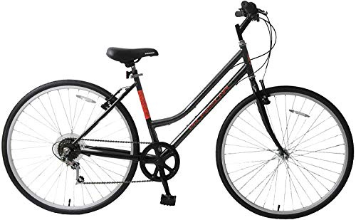 LADIES WOMENS BIKE BARGAIN HYBRID AVENUE 700C WHEEL TREKKING BIKE 18 FRAME 6 SPEED BLACK
