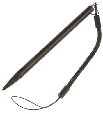 zalati Stylus Pen Touch Screen Pen Resistive ABS mit Federseil für Handy/Spielekonsole POS, PDA, Industrie-PC, Auto-Navigator, Schwarz