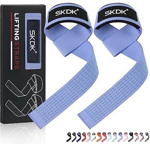 Correas de levantamiento de fuerza para mujer para culturismo, correas de levantamiento de peso muerto para gimnasio con muñeca acolchada de neopreno, silicona antideslizante, para levantamiento de