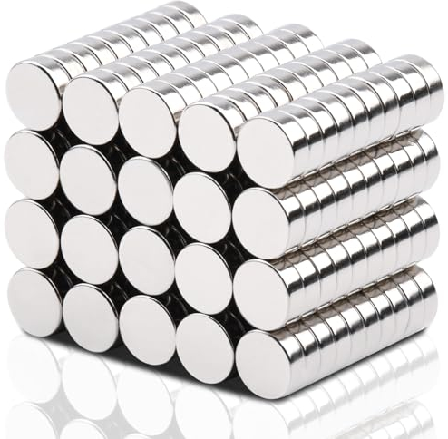 MIN CI 200 Pack Magnets Strong 6x2mm Fridge Magnets, Neodymium Magnets, Tiny Magnets, Small Magnets For Crafts, Round Magnets For Photos, Notice Board Magnets, Fidget Magnets