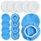 Polierhauben Set 15 Stück Polierhaube 220mm/260mm für Auto Wachshauben Polierpads für Auto-Poliermaschine 10 Mikrofaser 5 Wolle für Auto Möbel Glas Bodenpolieren (260mm)