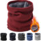 BARFULKER Winter Halsschlauch Herren Damen Ski Halswärmer Halstuch Gesichtsschal Fleece Schal Schlauchtuch Gamaschenmaske Winddichte Kreisschlaufenschals Loopschal für Männer Frauen Rot