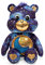 Basic Fun Care Bears Limited Edition Bedtime Bear 35 cm Plüsch – Leuchtendes Bauchabzeichen – Sammler-Bär in sattem Blau mit goldenen Akzenten – Kuscheltier Geschenk für Kinder & Sammler