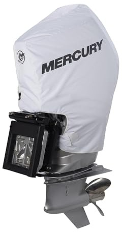 Mercury Tow N Stow Outboard Cover for 200-300hp FourStroke Engines, White