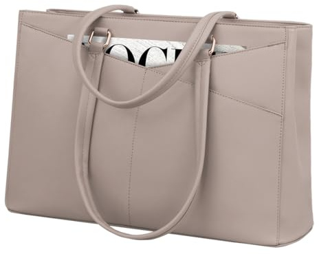 Borsa per computer e portatile da donna, per computer portatile 15,6 pollici, taglia media, per insegnanti, shopper per donne, borsa per ufficio, stile