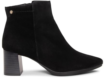 miMaO Botines de tacón ancho y punta fina NEGRO, EU 38