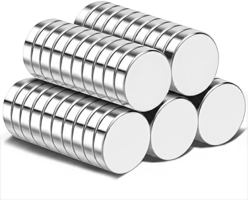 Lot de 100 aimants puissants - 12 x 3 mm - Extra puissants - Petits aimants pour réfrigérateur - Pour tableau magnétique, tableau blanc, tableau d'affichage, bureau