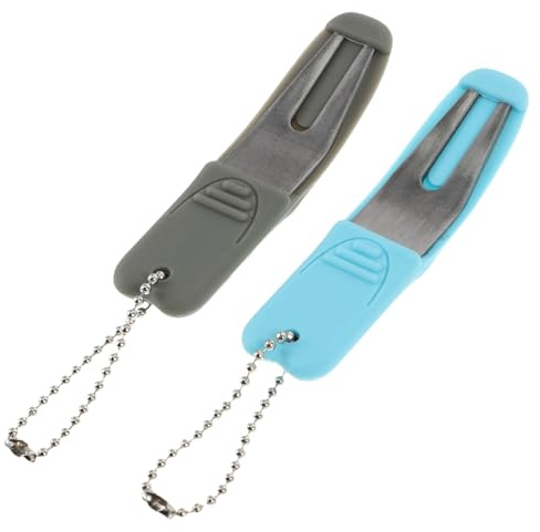 KICHOUSE 2 Pezzi Forchette per Riparazione Zolle Golf in Lega Resistente Marcatori Palline Portatili per Uomini Strumenti Ergonomici per Riparazione e Manutenzione