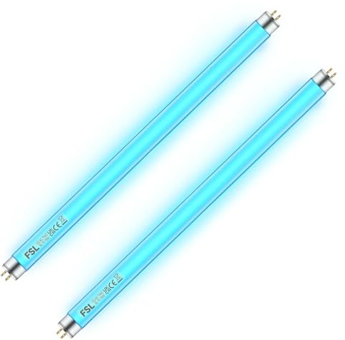 GKT FSL BL T5 F8W flugdödare, 30 cm ersättningsrör för myggdödare för 16 W myggdödare/flugfälla/insektsdödare (2-pack)