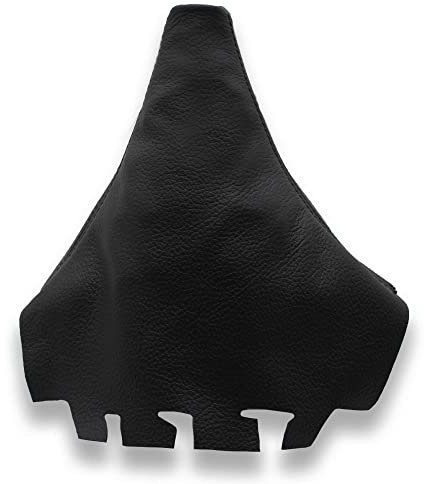 JPstraps - Schaltmanschette Schaltsack Echtes Leder Schwarze Kompatibel mit Seat Ibiza IV (2002-2009)