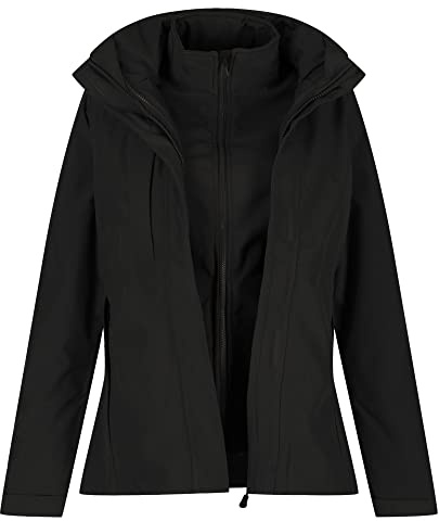 Regatta Damen Kingsley 3-in-1-Jacke Jacke, Schwarz, 44