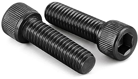 M6 x 20mm (8mm to 100mm Available) Socket Head Cap Screws Bolts, Grade 12.9 Alloy Steel Black Oxide, Allen Socket Drive, Machine Thread, 25 PCS