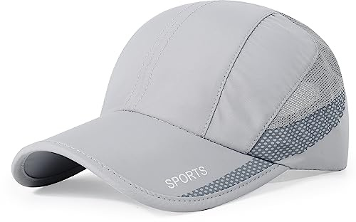 HH HOFNEN Quick Dry Cap Lightweight Running Hats Outdoor Airy Mesh Adjustable Sports Sun Hat UV Protection Hat for Men Women