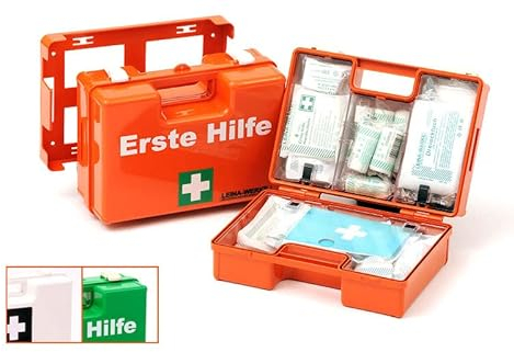 LEINA-WERKE 38031 Erste Hilfe-Koffer ÖNORM Z 1020 Typ I orange - mit Druck: 2-farbig, 1 Stk.