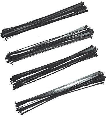 FOXBC 5-Zoll-Dekupiersägeblatt-Stiftende-Ersatz für Wen 3921 3923, Dremel, Craftsman, Penn State, Delta, Ryobi und alle 15-Zoll- und 16-Zoll-Dekupiersägen – 48er-Pack