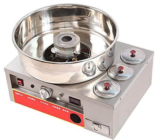 Macchina per Zucchero Filato Professionale Carretto Zucchero Filato, Macchina per Marshmallow a Gas, Creatore di Zucchero Filato Elettrico, Portatile e ricaricabile Macchina per Zucchero Filato