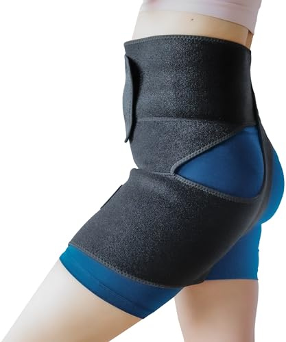 Faja de Cadera Astorn para Alivio del Dolor Ciático, Compresión de Muslo e Ingle - Soporte para Lesiones y Reemplazo de Cadera - Hombres y Mujeres - Talla Grande