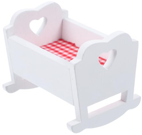 ifundom Meubles de Maison de poupée en Bois, Lits superposés pour bébé, Accessoires de Maison de poupée Miniature à l'échelle 1/12