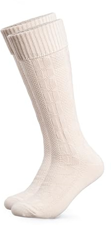 HerzSticht Calcetines Largos Tradicionales Bávaros para Hombre 1 par (modelo: Silberdistel)