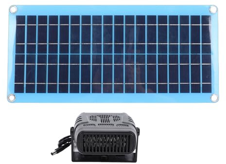 Focket Calentadores solares portátiles 30 W para gallineros con protección contra sobrecalentamiento, Calentador solar para invernaderos, secado y calefacción casetas para mascotas