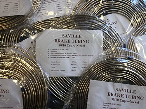 Clarik 3/16 X 25 Ft Cupro Nickel (Kunifer) Brake Pipe 1 Roll