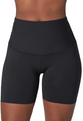 Leonisa Pantalones Cortos de compresión Moderada de Cintura Alta para Mujer, moldeadores con Control de Abdomen, Negro -, XL