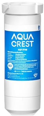 AQUACREST XWF NSF Certified Refrigerator Water Filter, Compatible with GE XWF, Pack of 1 (Packaging may vary)