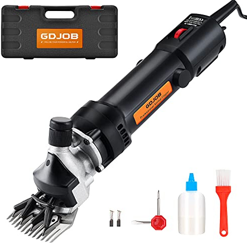 Livestock Electric Clipper,690w Professional Sheep Shearing Clippers, Pet Farm Supplies for Shaving Fur Wool in Sheep, Goats, Cattle, Farm Livestock Pet (Black)